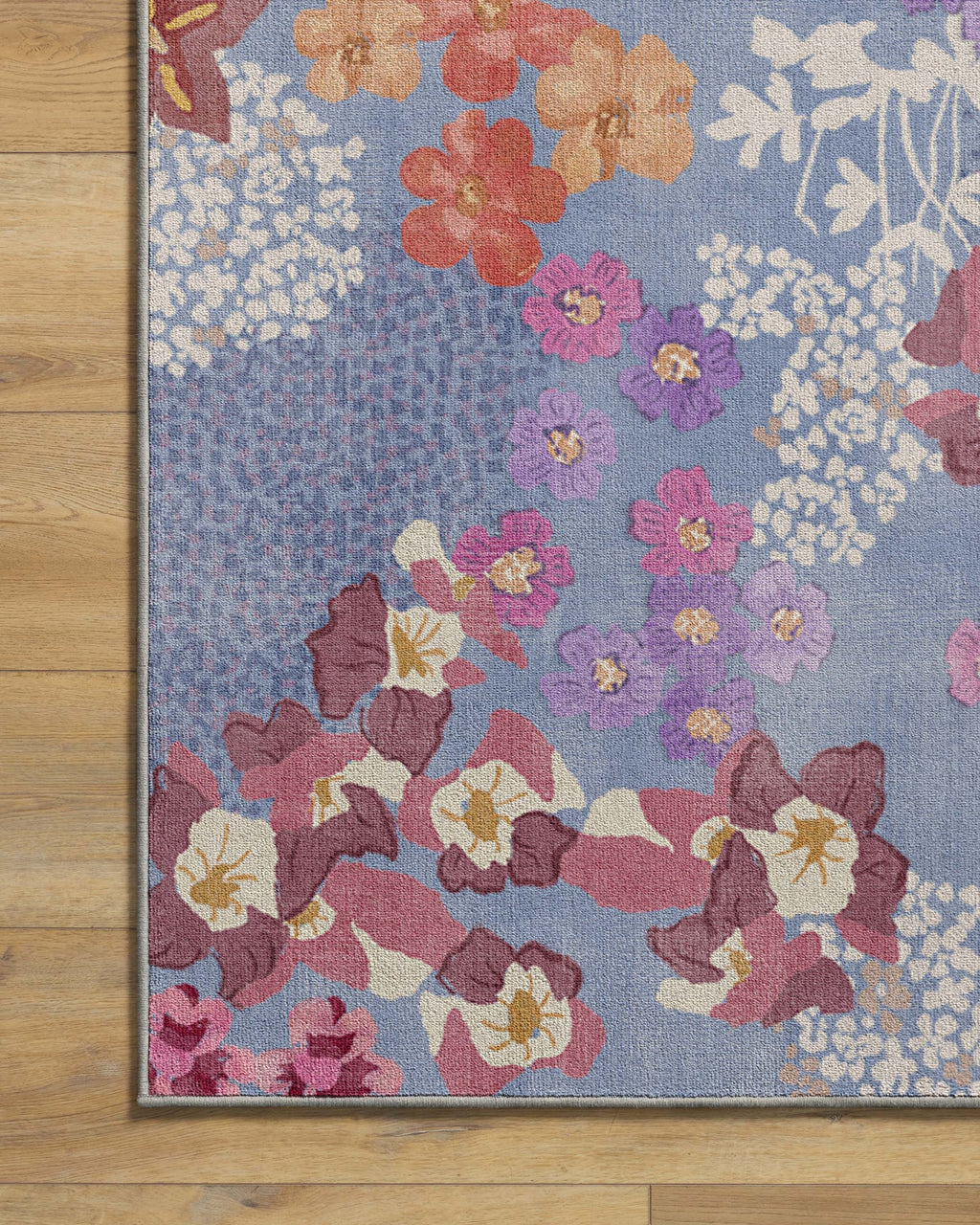 Ellery Slate Blue Multicolor Rug
