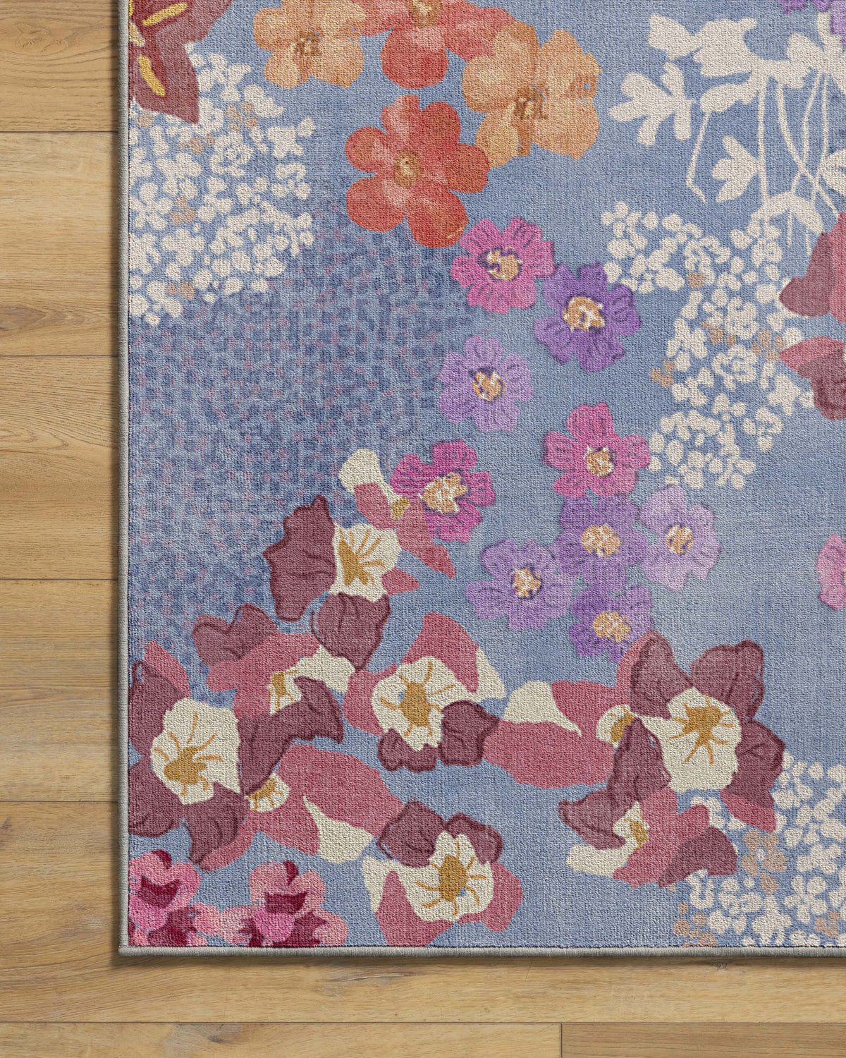 Ellery Slate Blue Multicolor Rug