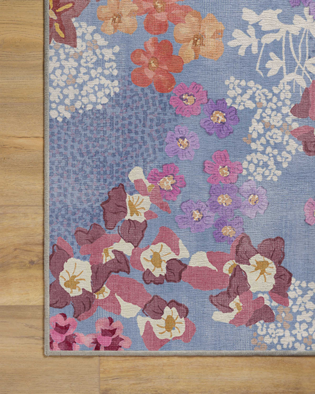 Ellery Slate Blue Multicolor Flatwoven Rug