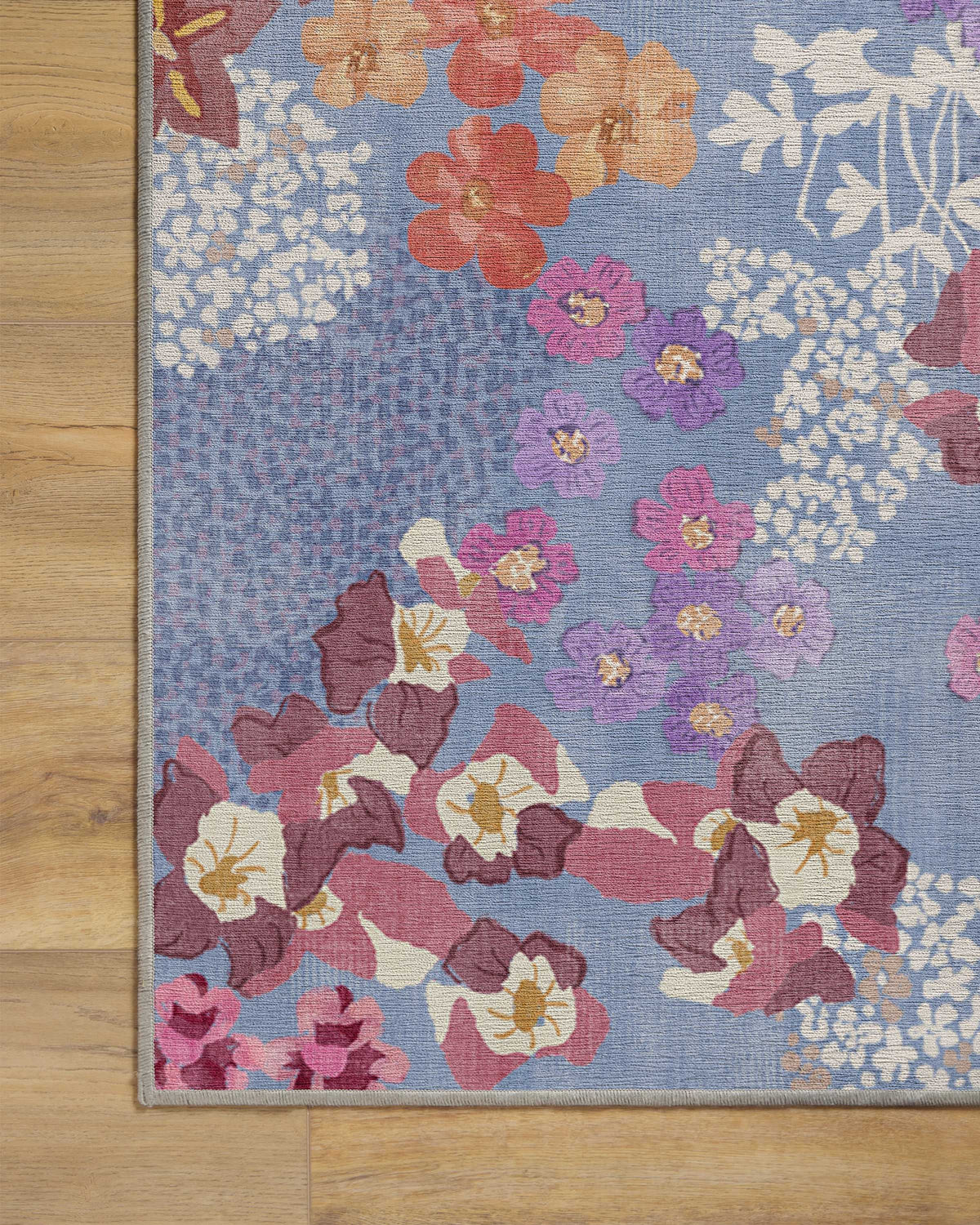Ellery Slate Blue Multicolor Flatwoven Rug
