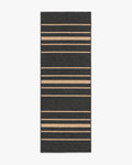Arden Stripe Black & Natural Performance Weave Rug