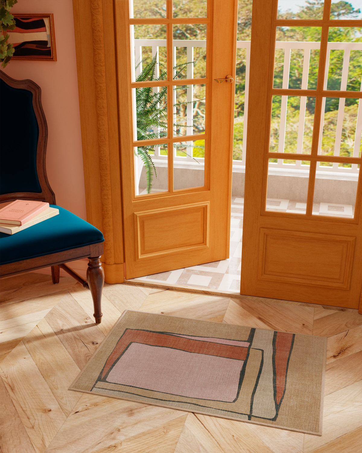 Ari Natural Multicolour Rug