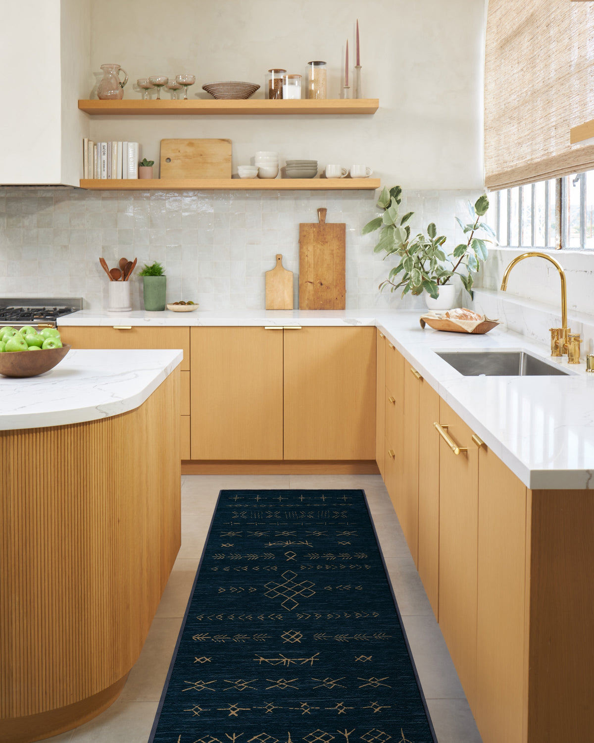 Astrid Navy Flatwoven Rug