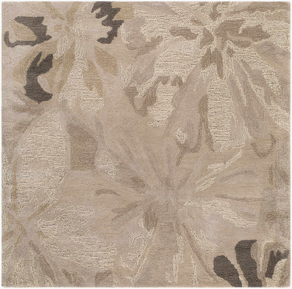 Ilfeld Athena Gray Floral Wool Rug
