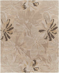 Ilfeld Athena Gray Floral Wool Rug