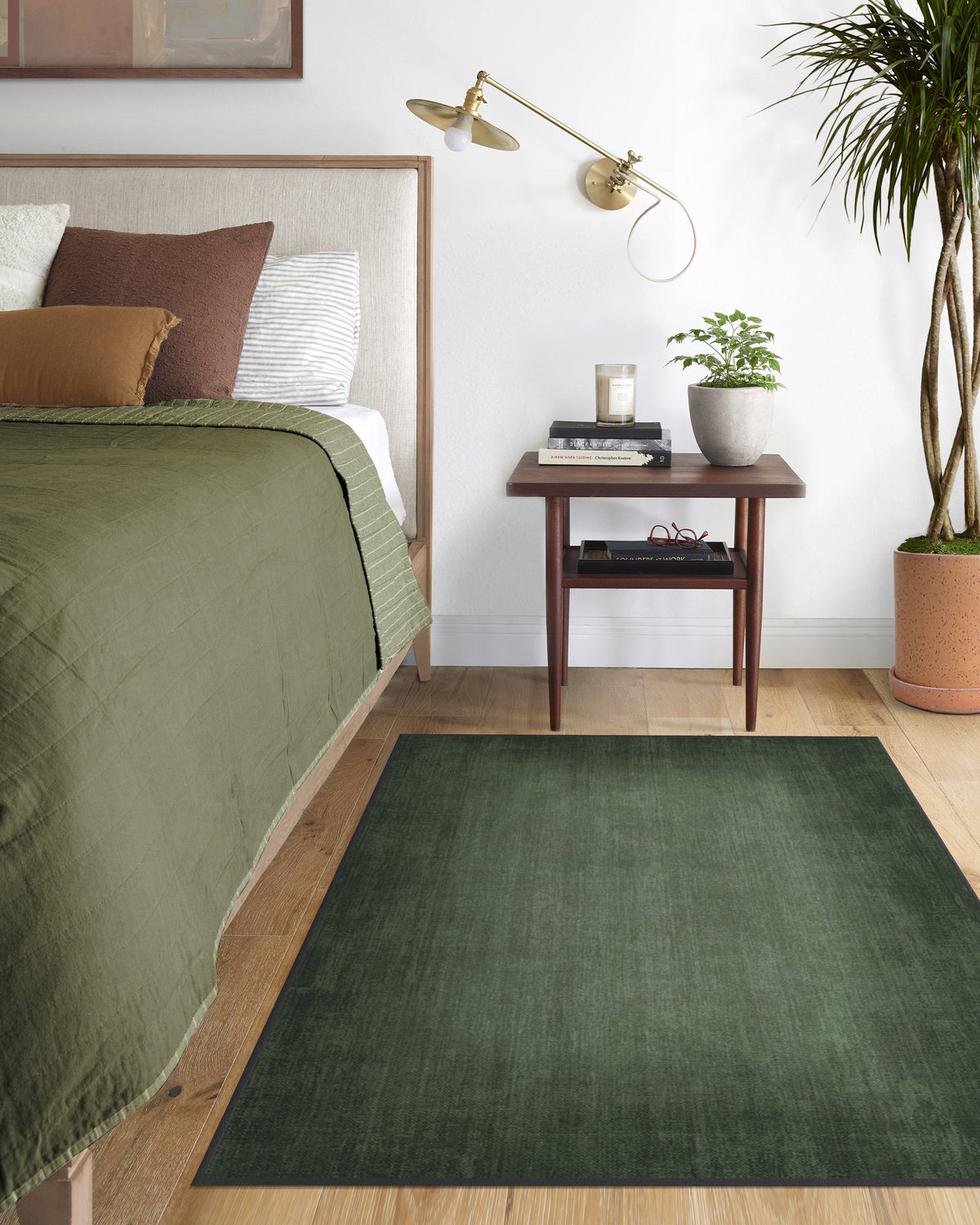Aura Ombre Solid Sage Flatwoven Rug