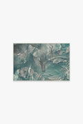 Aurora Teal Grey Rug