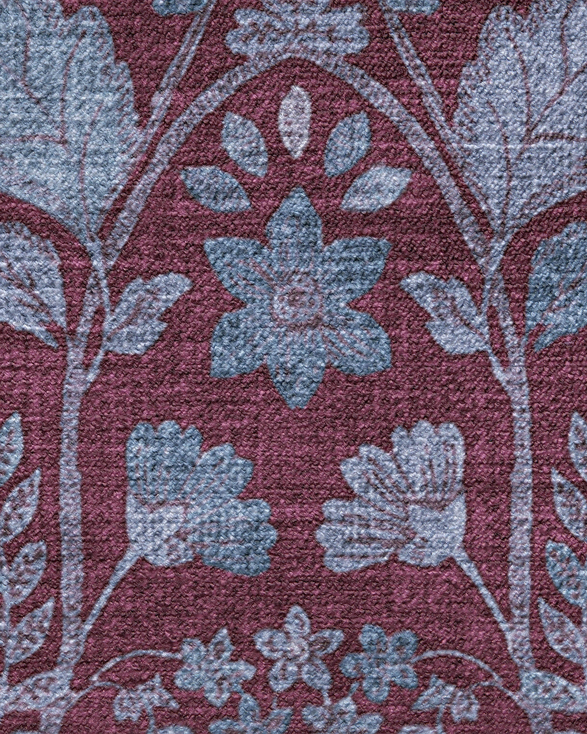 Aylin Burgundy & Blue Rug