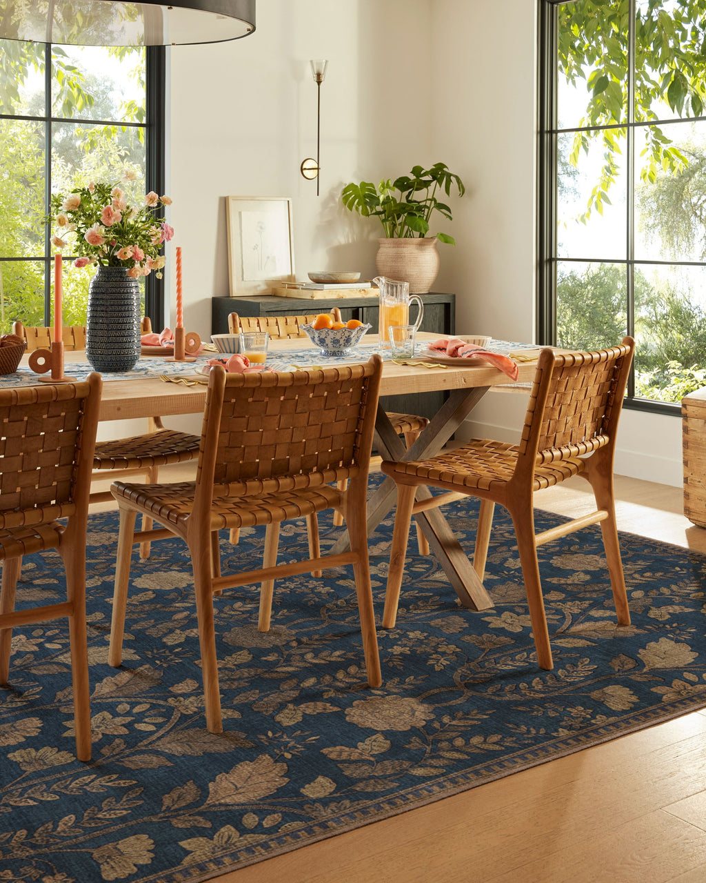 Aylin Navy & Gold Flatwoven Rug
