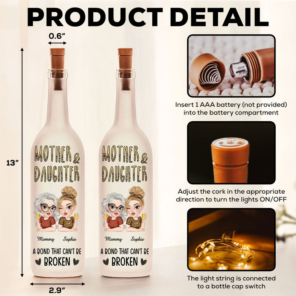 A Bond That Can't Be Broken - Personalized Bottle Lamp