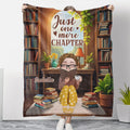 A Girl And Her Books - Personalized Fleece Blanket