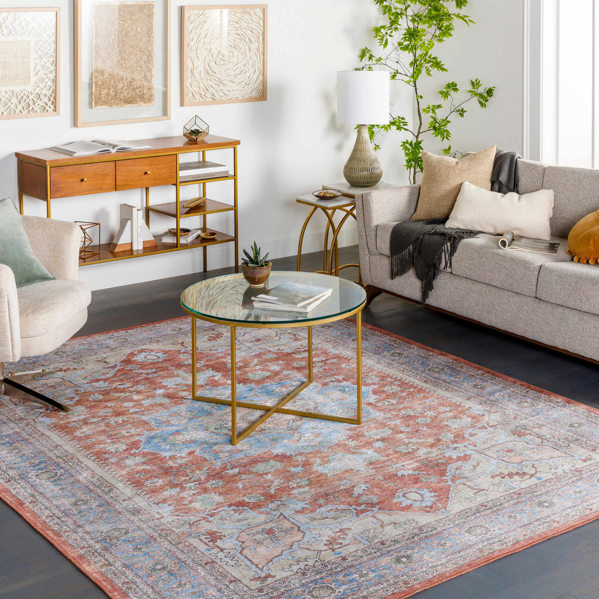 Brown Bagamanoc Medallion @Area Rug - Clearance