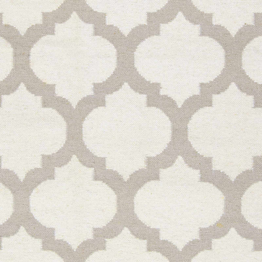 Banks Ivory/Gray Trellis Wool Rug - Clearance