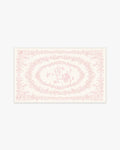Bashful Bunny Toile Pink Rug