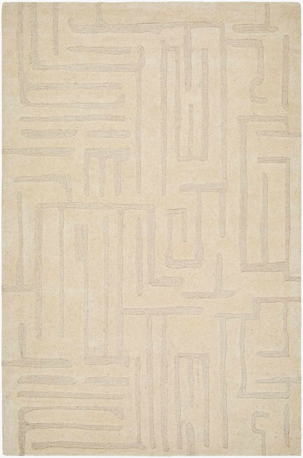 Ancerville Modern Art Deco Handmade Area Rug