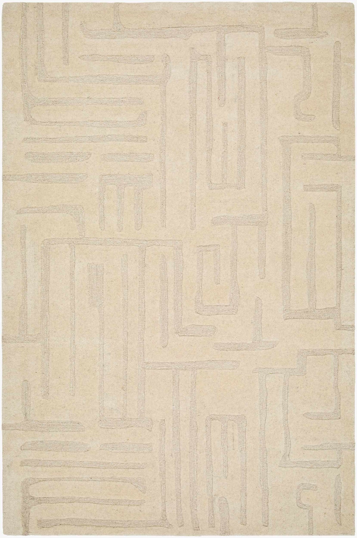 Ancerville Modern Art Deco Handmade Area Rug