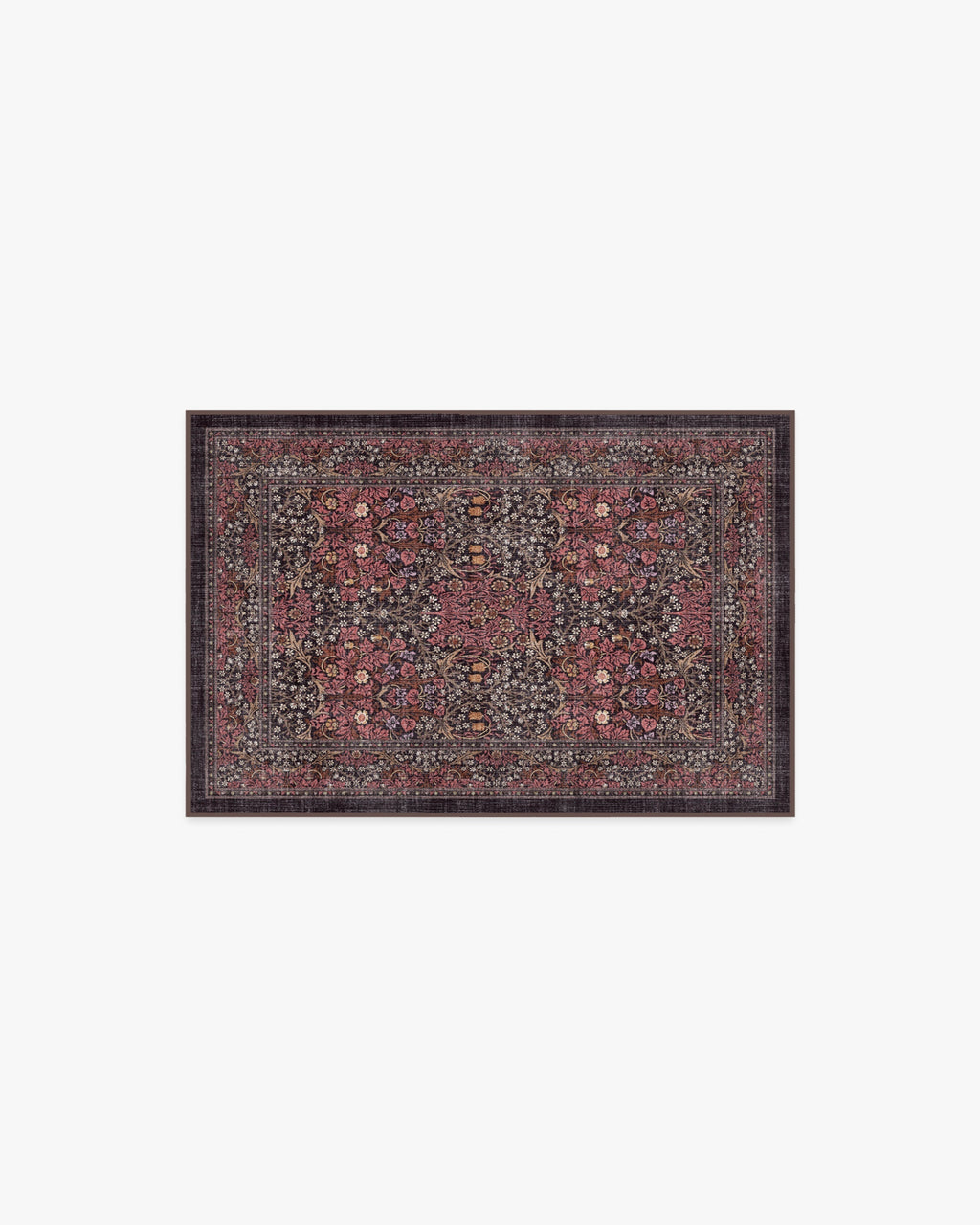 Blackthorn Amber Red Rug by Morris & Co.