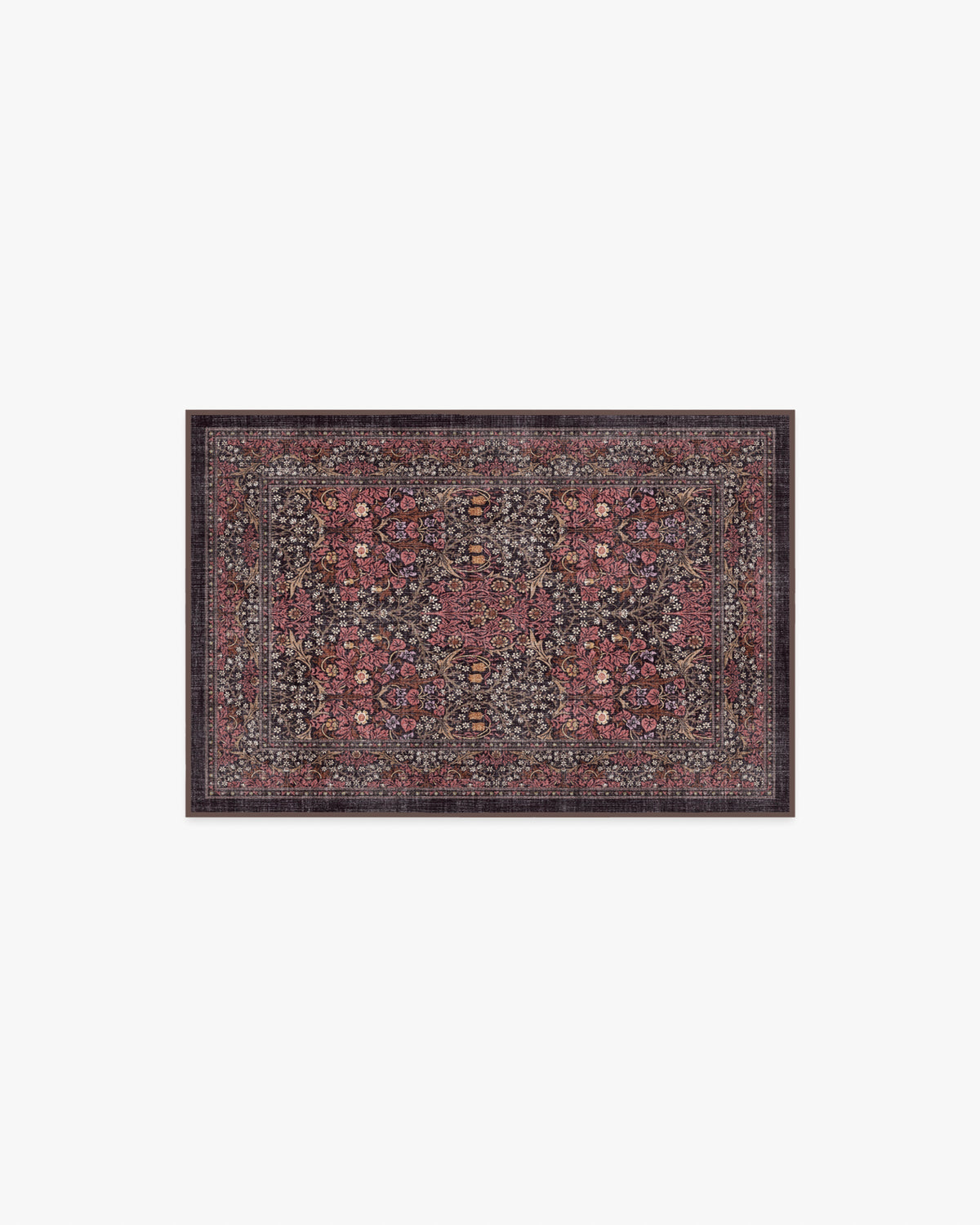 Blackthorn Amber Red Rug by Morris & Co.