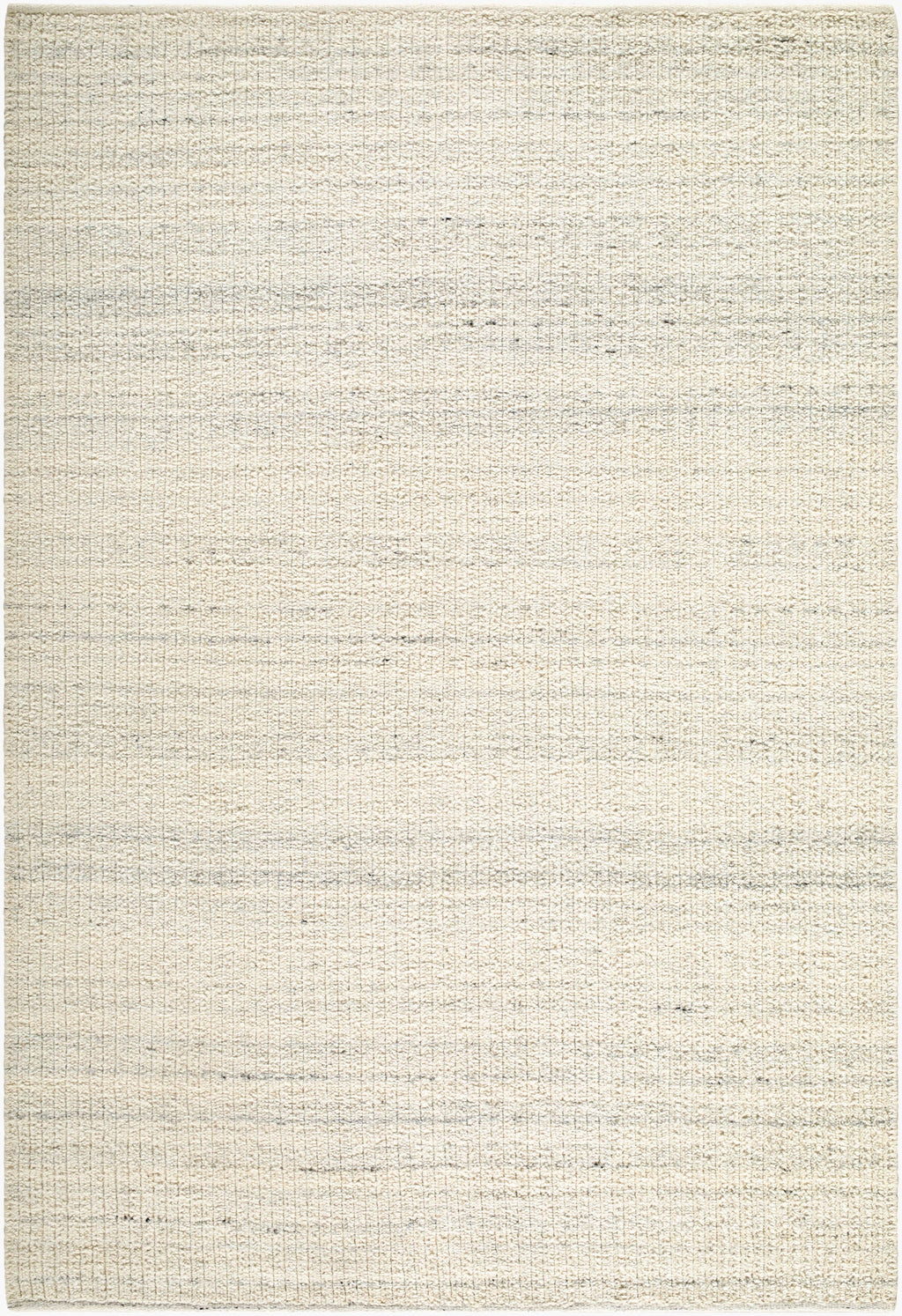 Padoo Ivory Solid Hand Woven Wool Area Rug