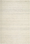 Padoo Ivory Solid Hand Woven Wool Area Rug