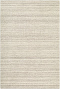 Fazou Light Gray Solid Hand Woven Wool Area Rug