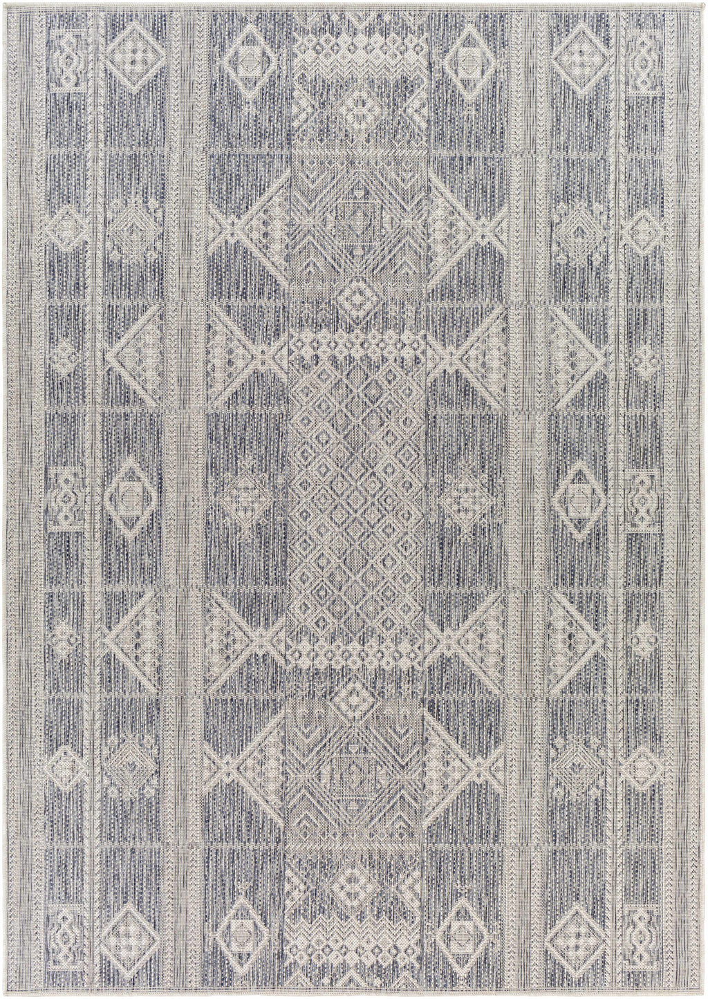 Malamig Gray Outdoor Area Rug - Clearance