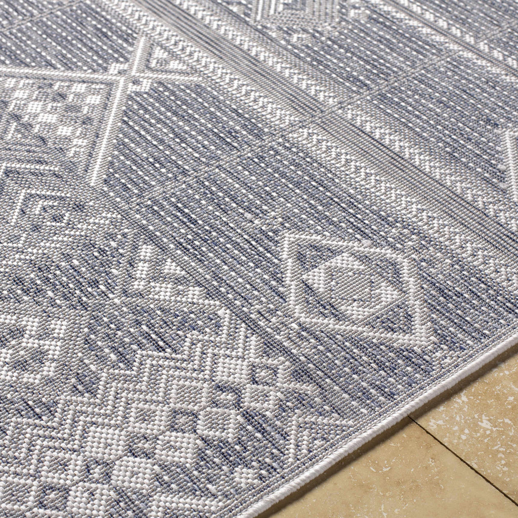 Malamig Gray Outdoor Area Rug - Clearance