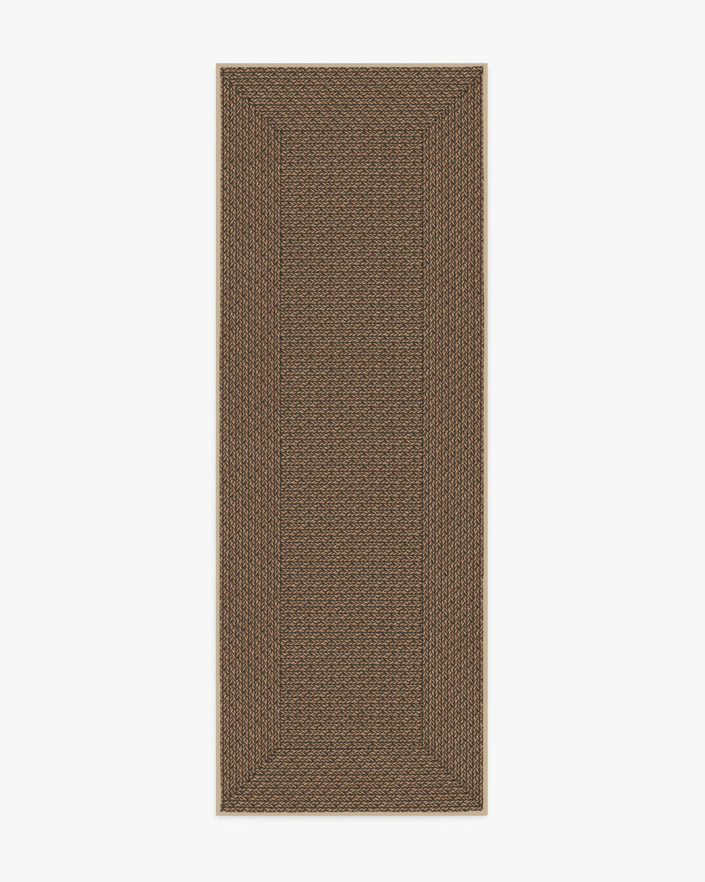 Border Braid Sand Re-Jute Rug