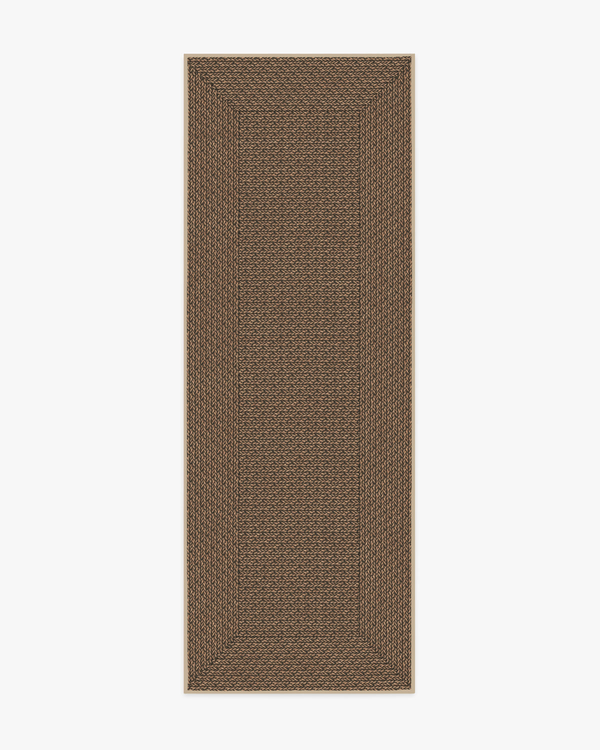 Border Braid Sand Re-Jute Rug