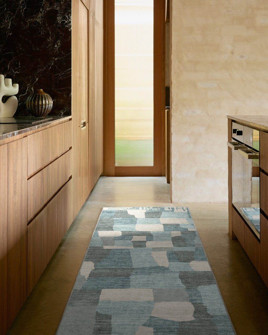 Boulder Blue Rug by The Local Project