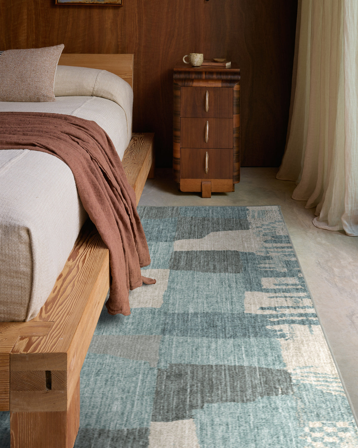 Boulder Blue Rug by The Local Project