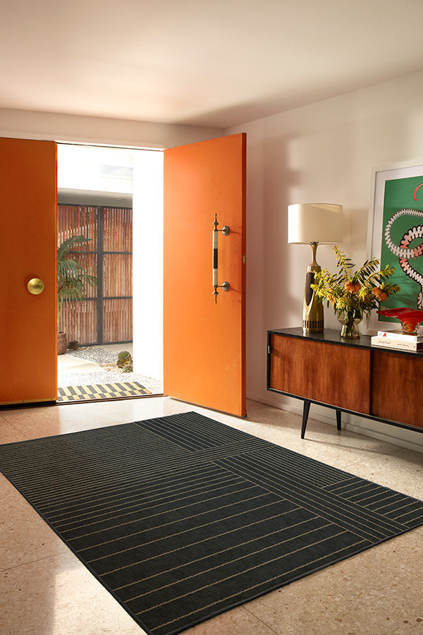 Bowie Charcoal Flatwoven Rug
