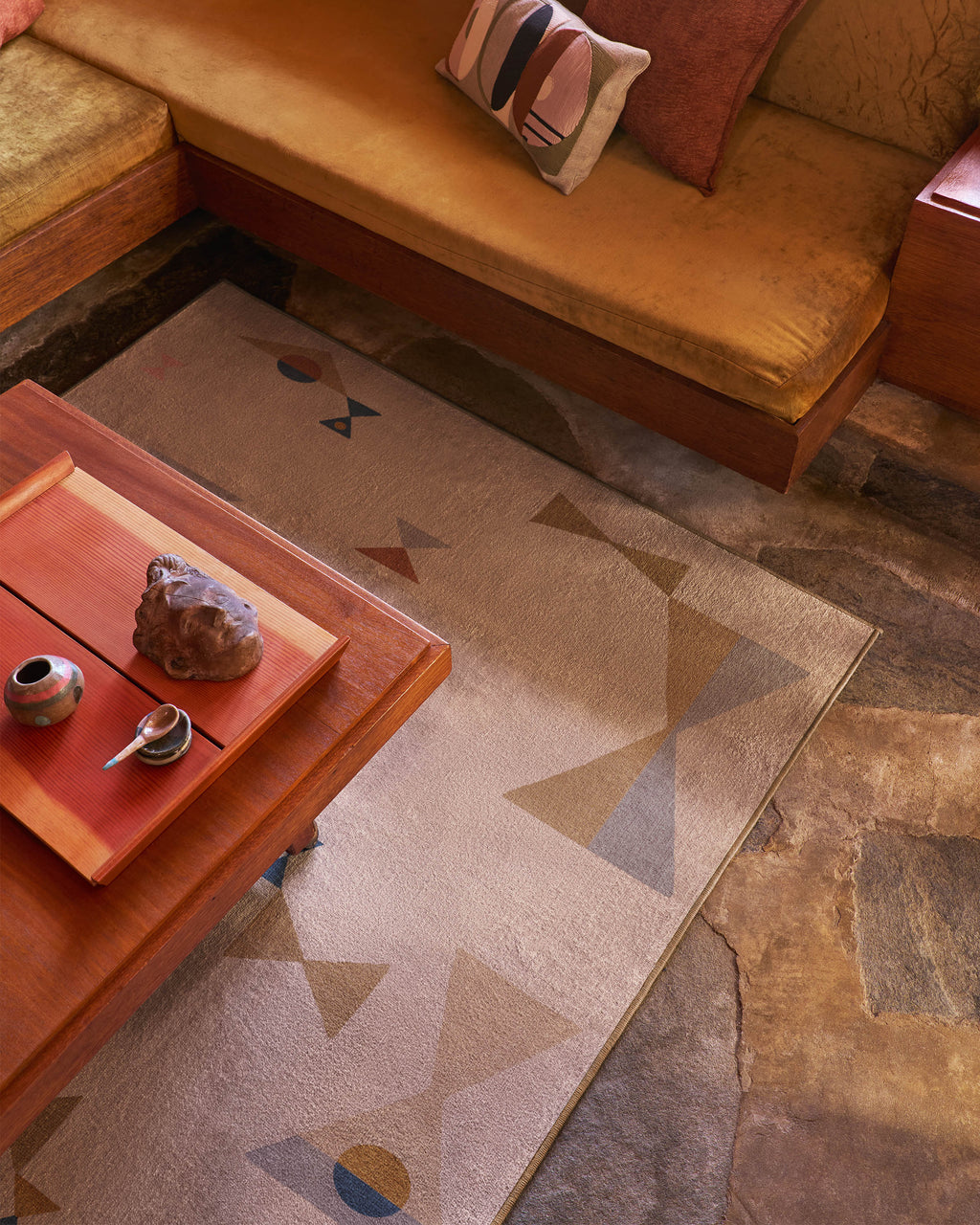 Bowtie Natural Rug by Jonathan Adler