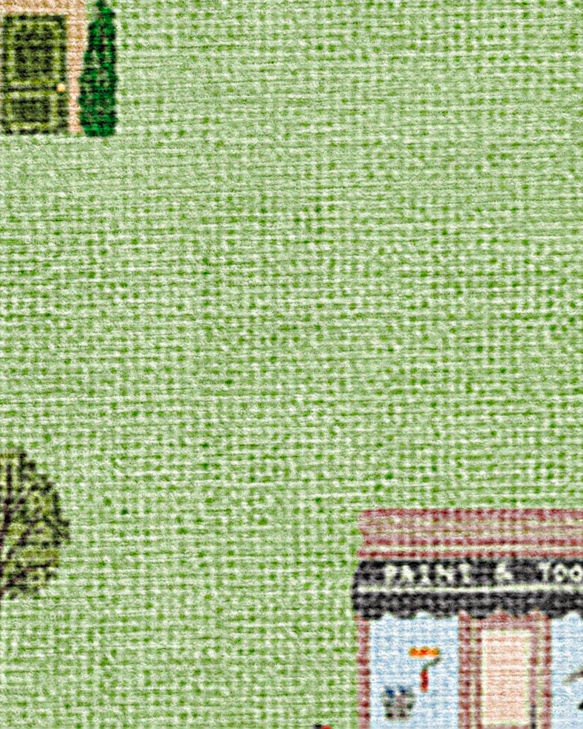 About Town Green Flatwoven Rug