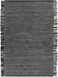Boyden Black Area Rug with Tassels - Clearance