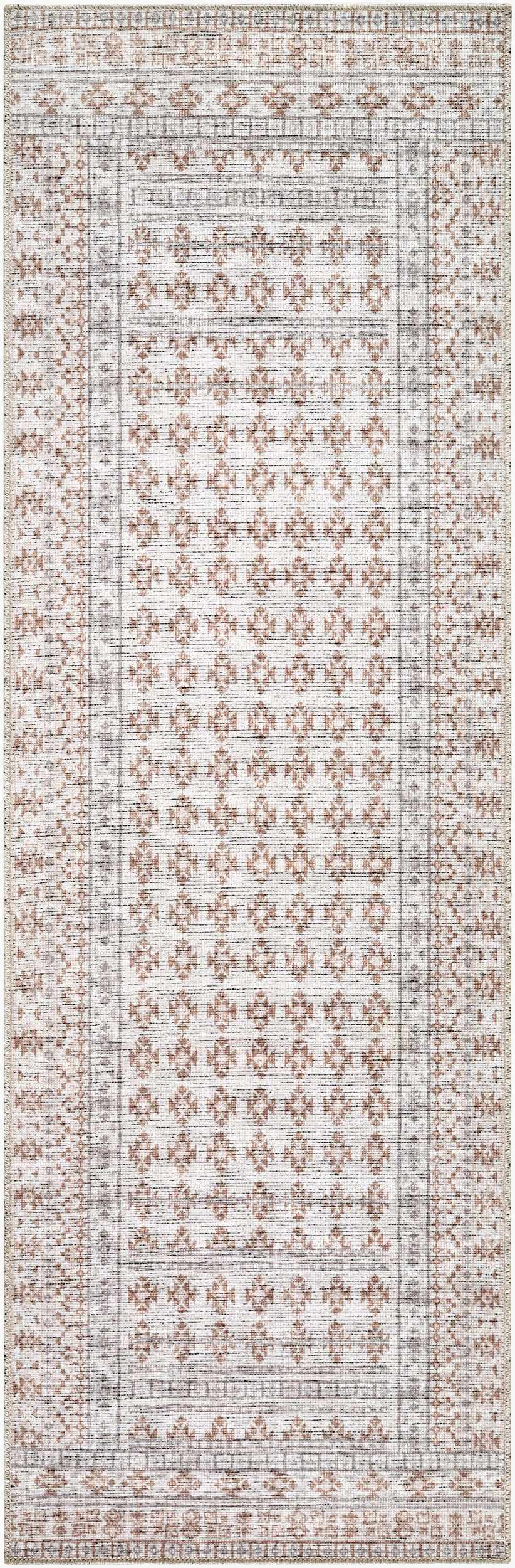 Zafira Machine Woven Becki Owens x LIVABLISS BOZF-2300 Washable Area Rug