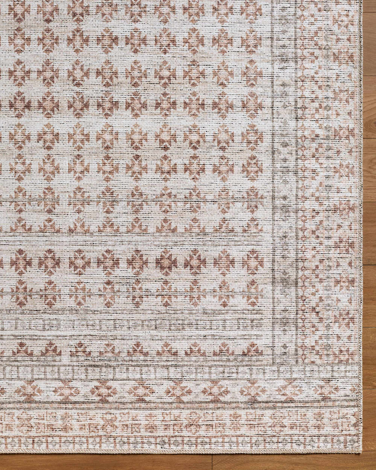 Zafira Machine Woven Becki Owens x LIVABLISS BOZF-2300 Washable Area Rug