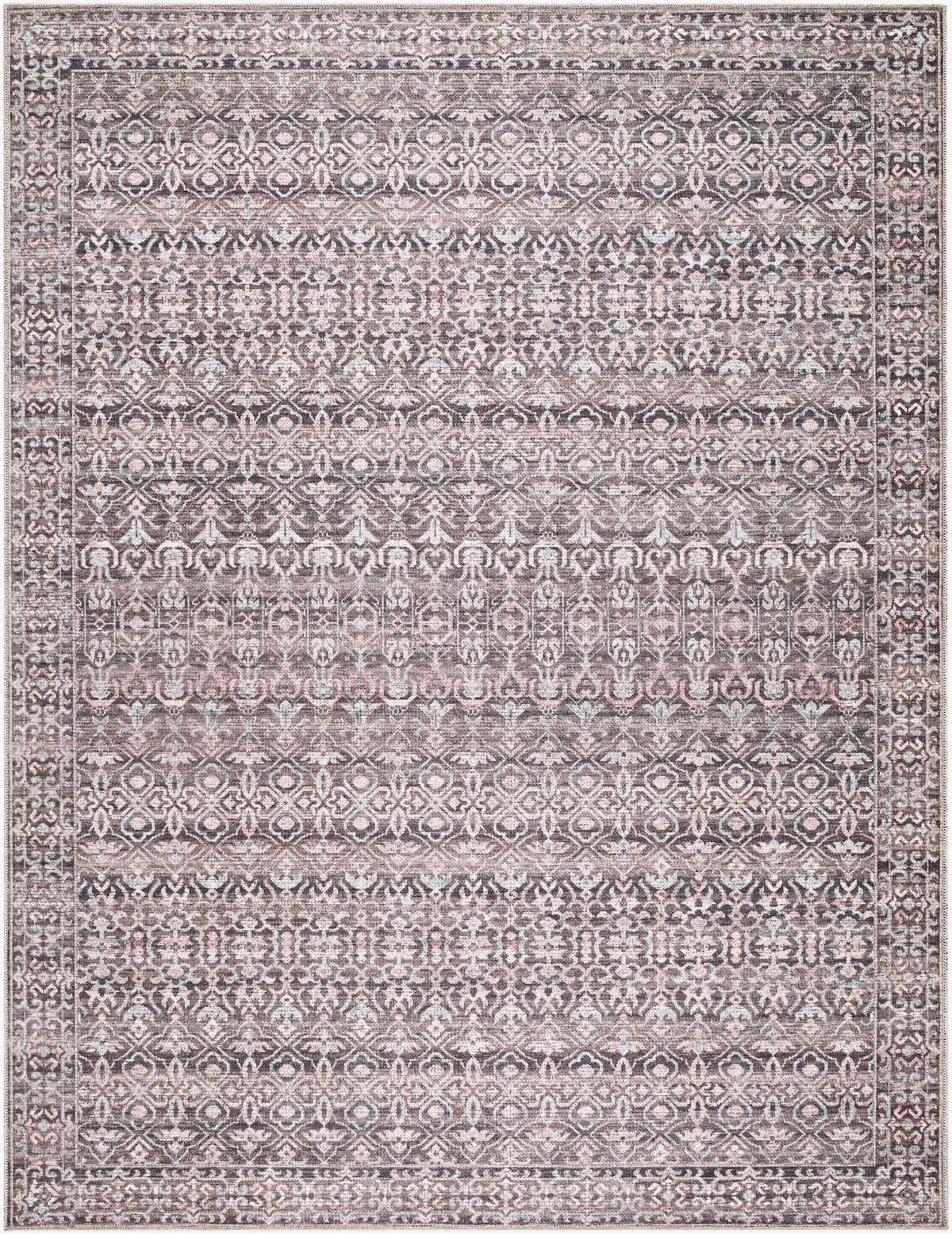 Zafira Machine Woven Becki Owens x LIVABLISS BOZF-2301 Washable Area Rug