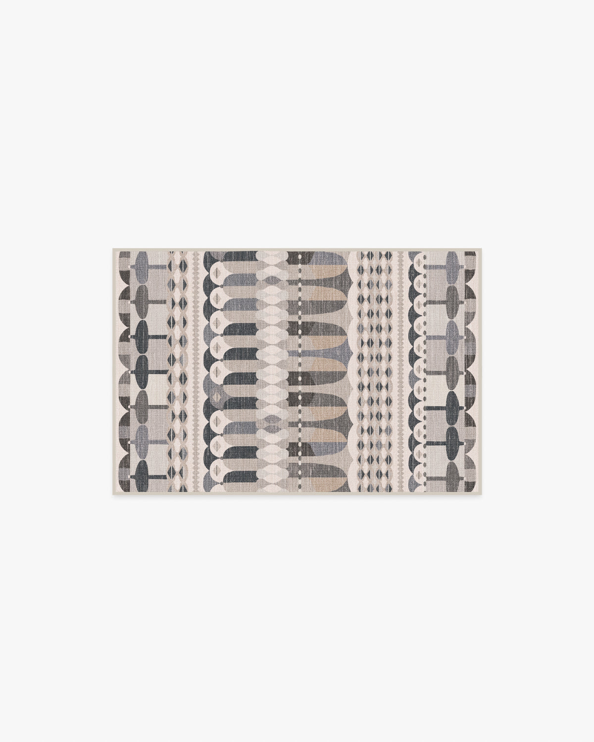 Brasilia Grey Flatwoven Rug by Jonathan Adler