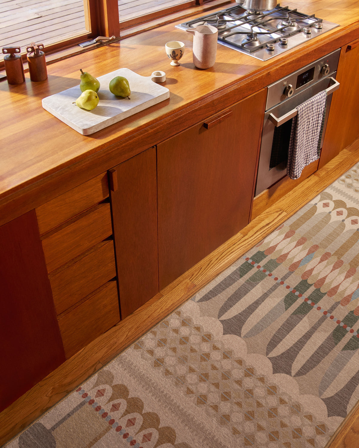 Brasilia Ochre Multicolor Flatwoven Rug by Jonathan Adler