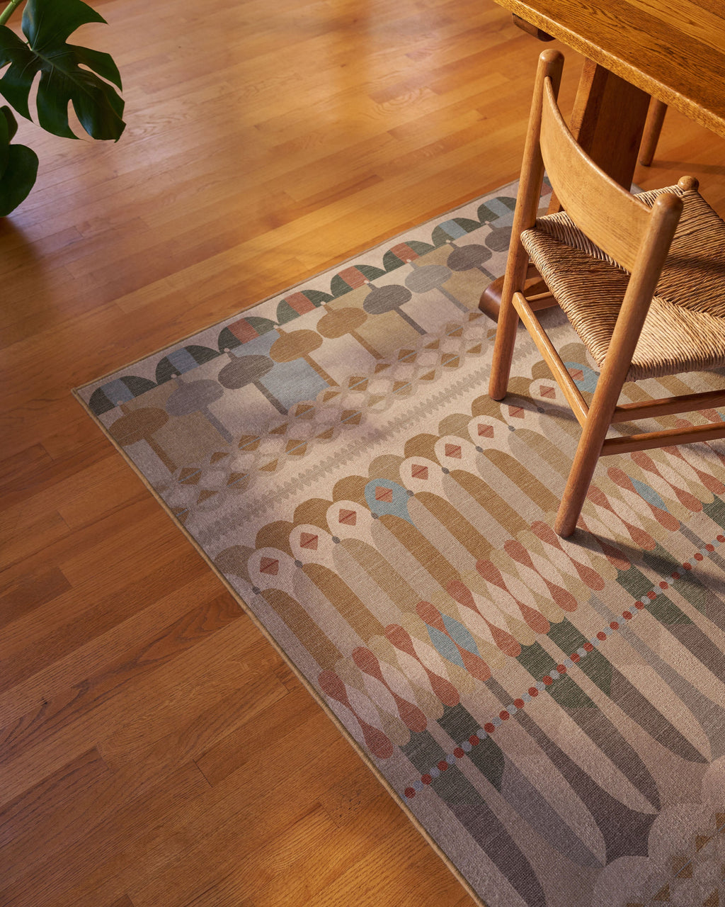 Brasilia Ochre Multicolor Flatwoven Rug by Jonathan Adler