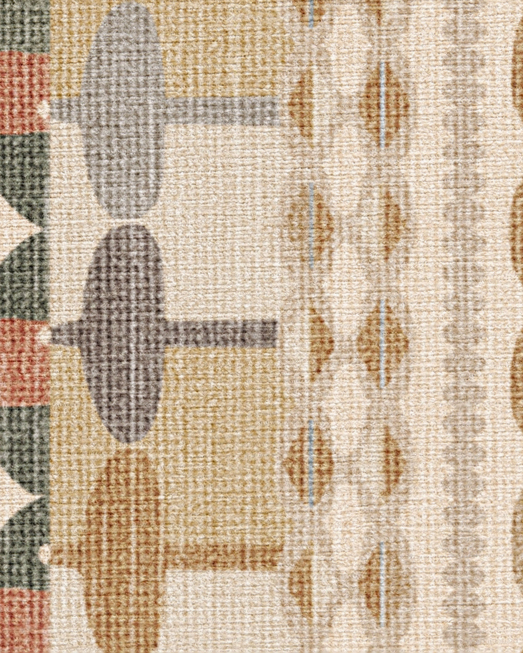 Brasilia Ochre Multicolor Flatwoven Rug by Jonathan Adler
