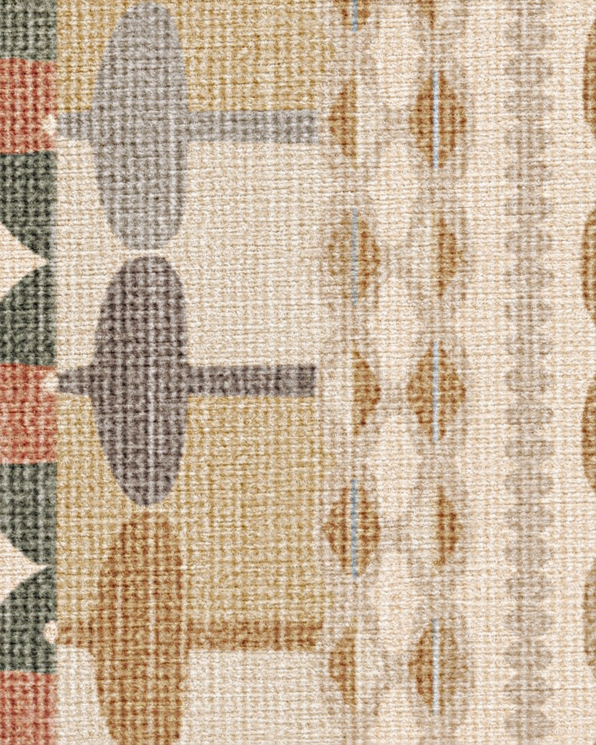 Brasilia Ochre Multicolor Flatwoven Rug by Jonathan Adler