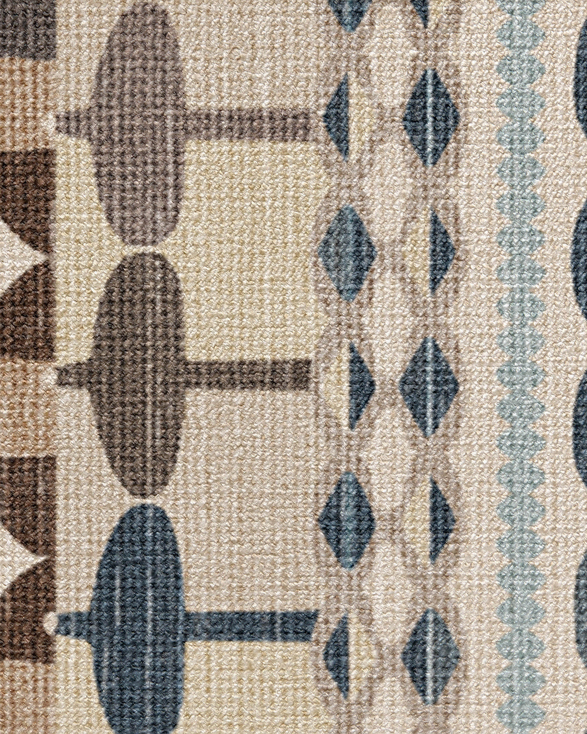 Brasilia Slate Blue Multicolor Rug by Jonathan Adler