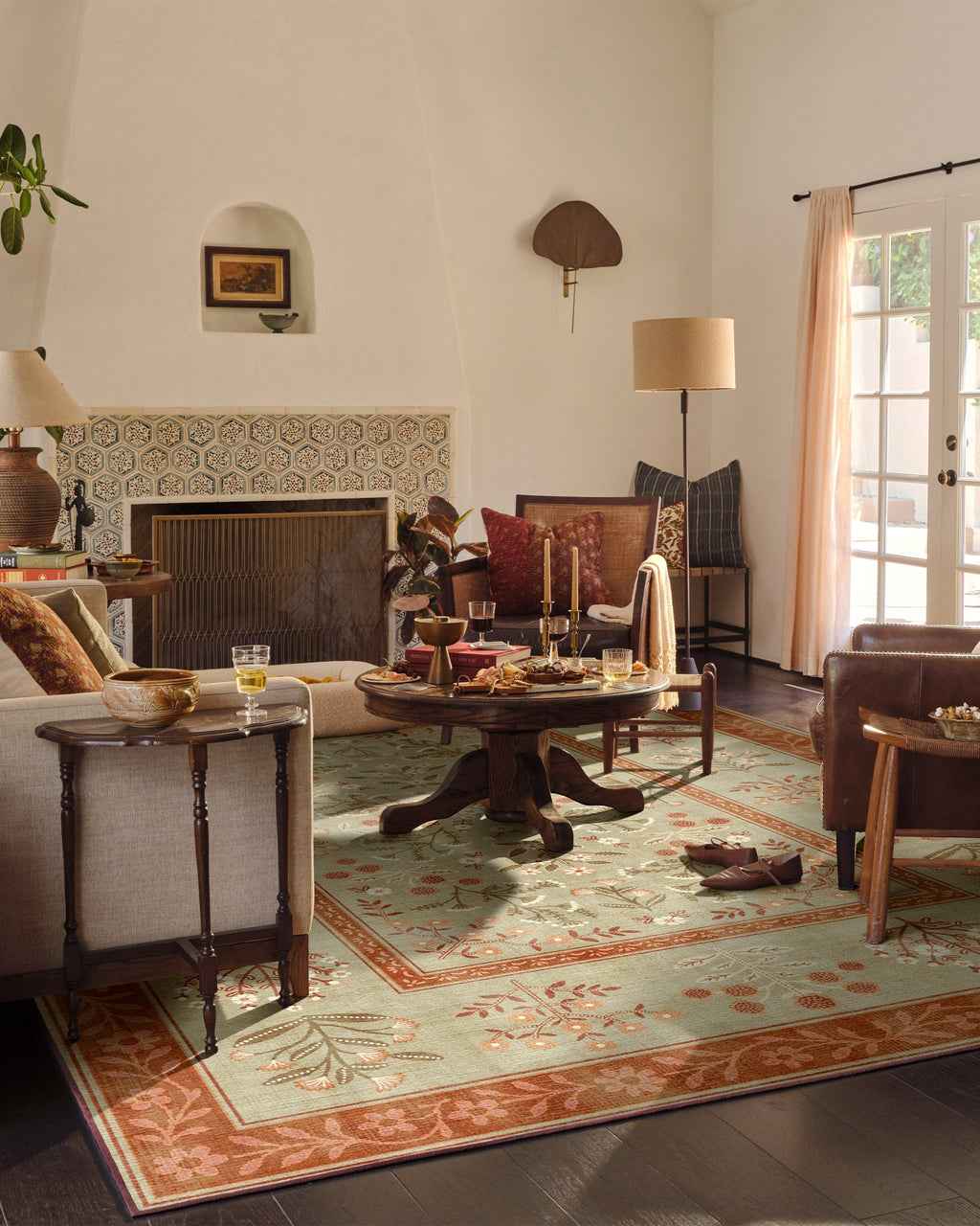 Briar Sage & Rust Flatwoven Rug
