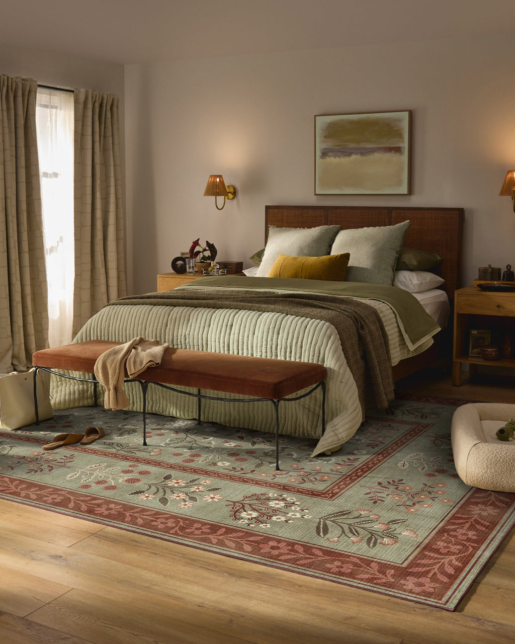 Briar Sage & Rust Flatwoven Rug