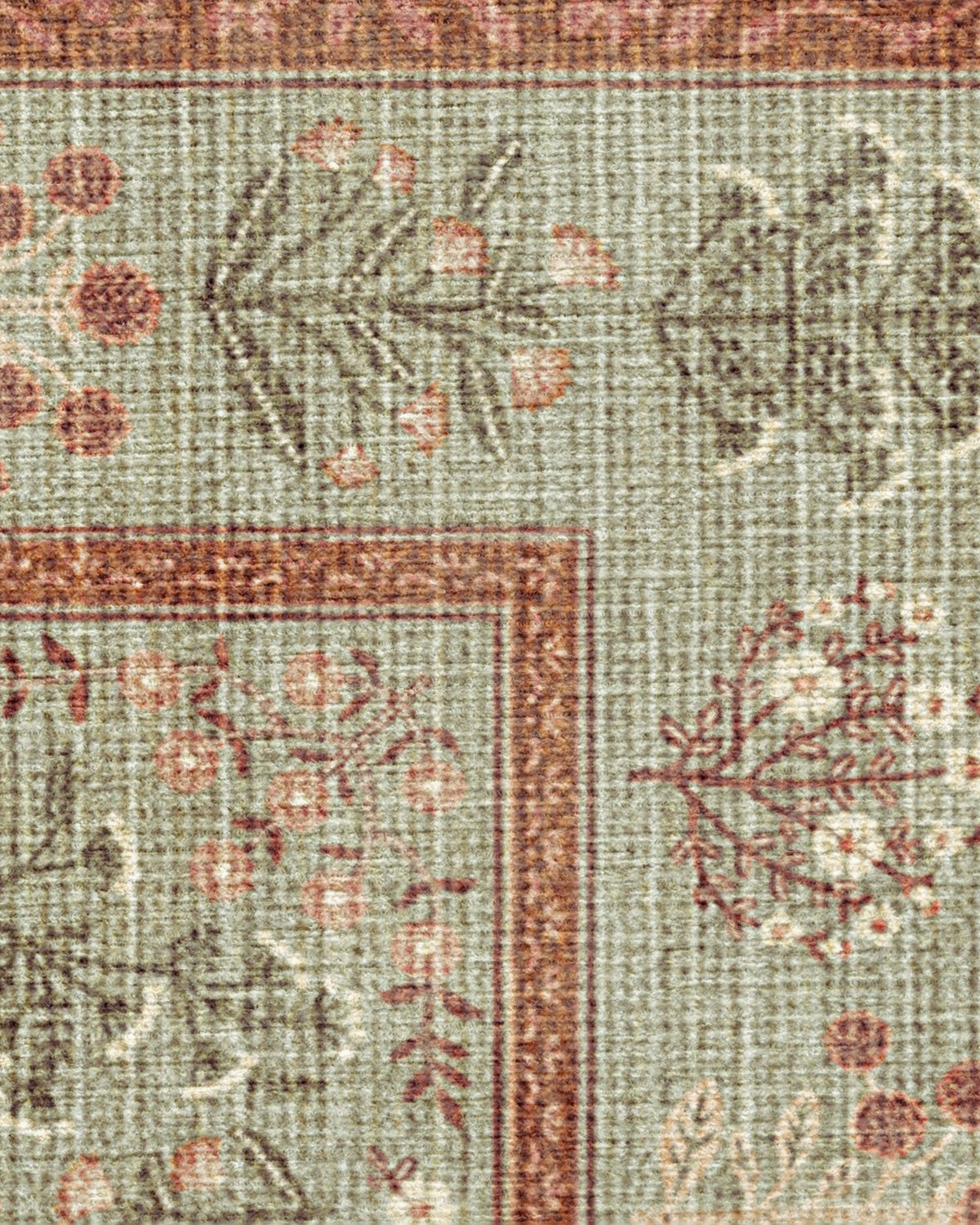 Briar Sage & Rust Flatwoven Rug