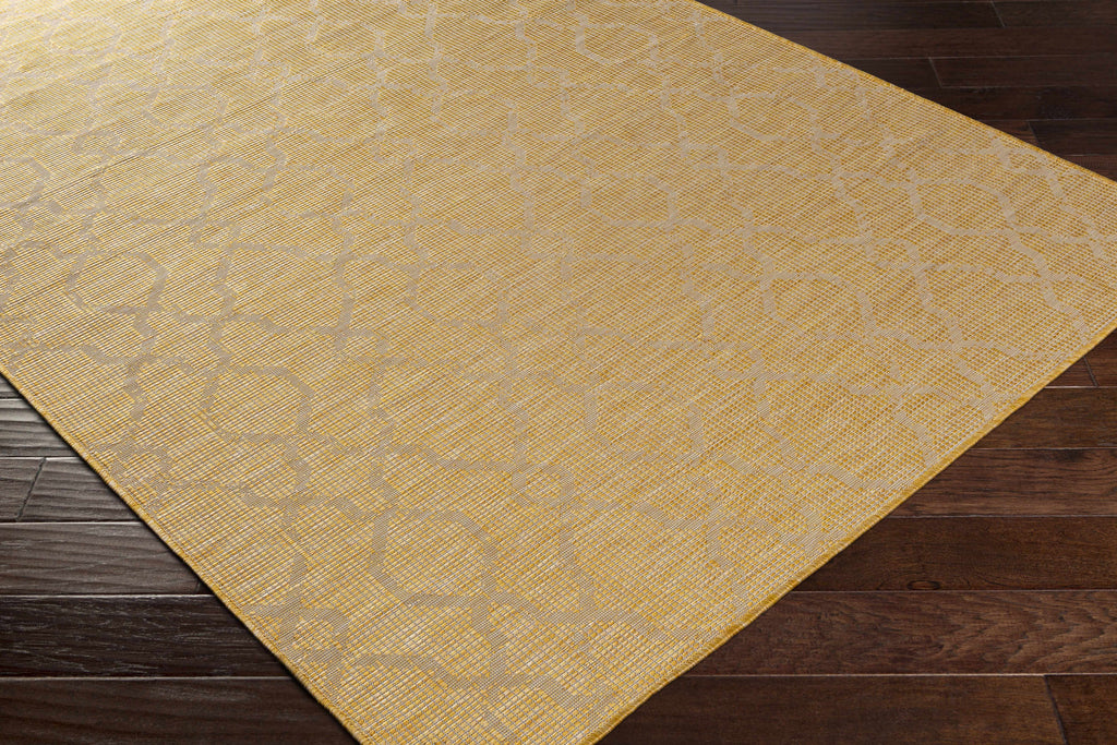 Brocton Yellow Flatweave Outdoor Rug - Clearance