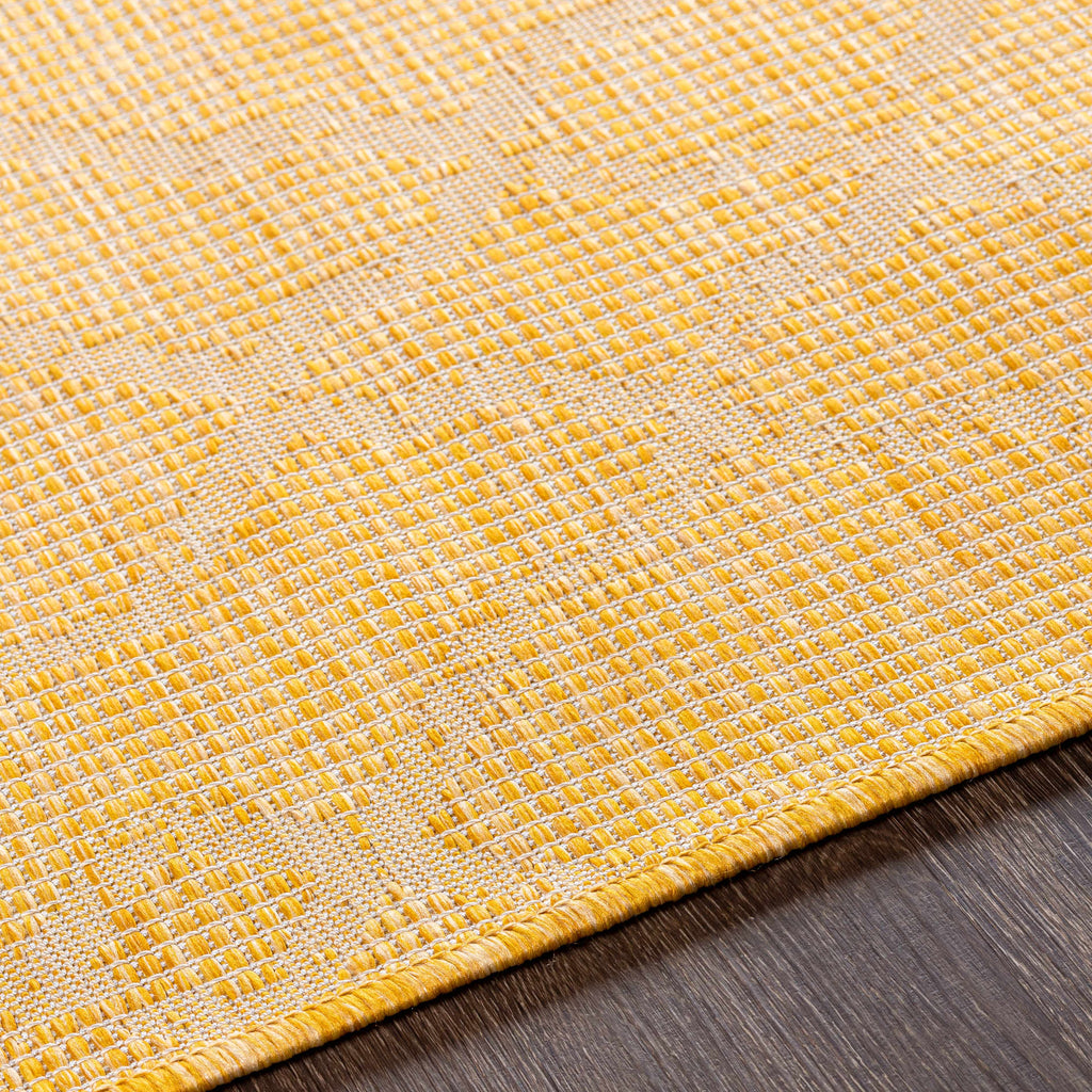 Brocton Yellow Flatweave Outdoor Rug - Clearance