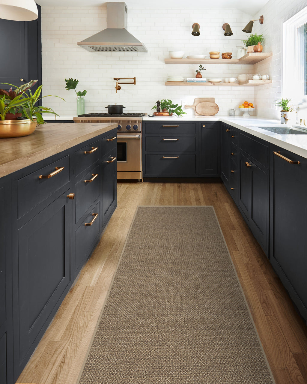 Burlap Solid Sand Re-Jute Rug